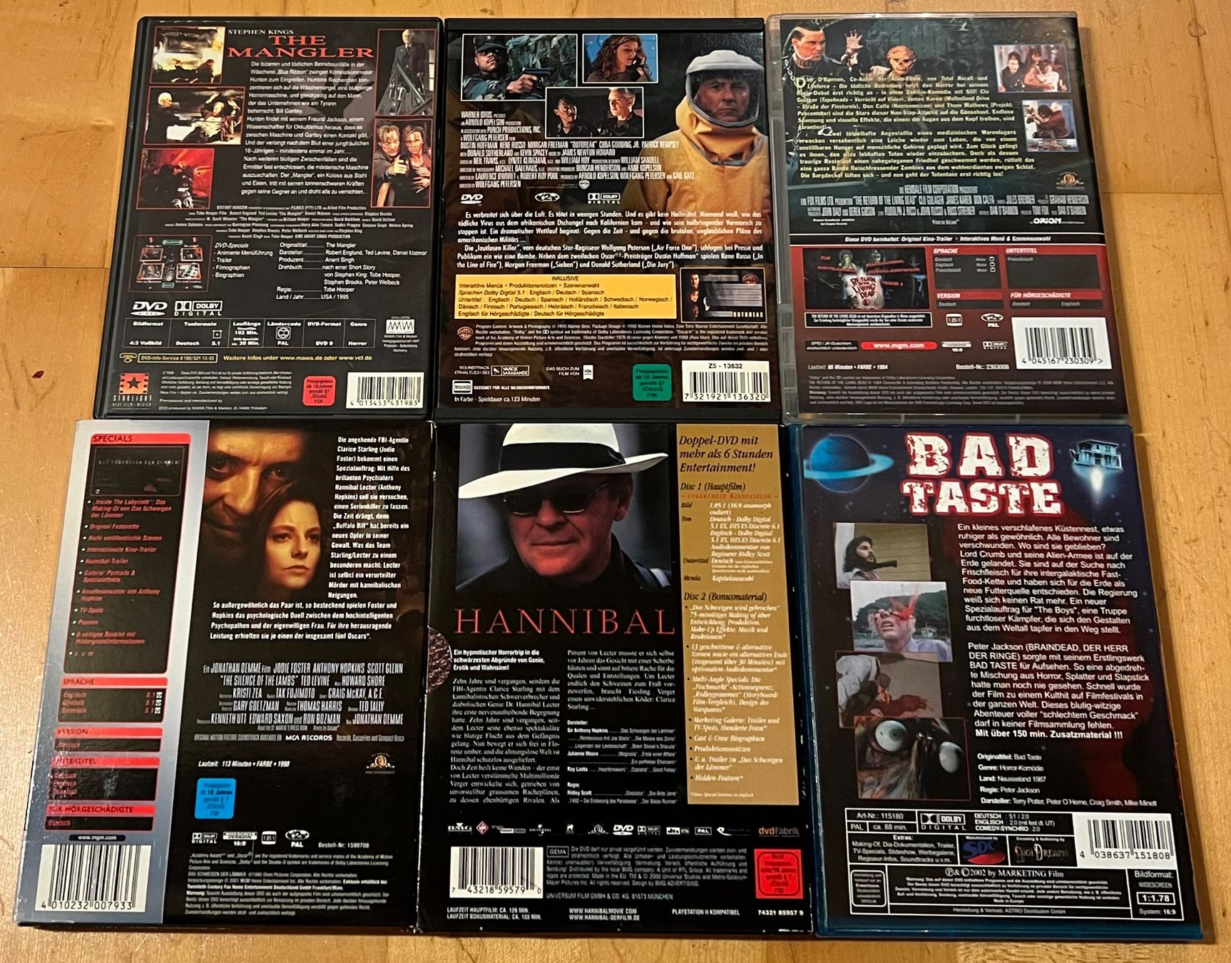 Alle DVDs: Horror Collection 6 DVDs [6 DVDs] – Gebraucht aus Unterengstringen von NOISE 1