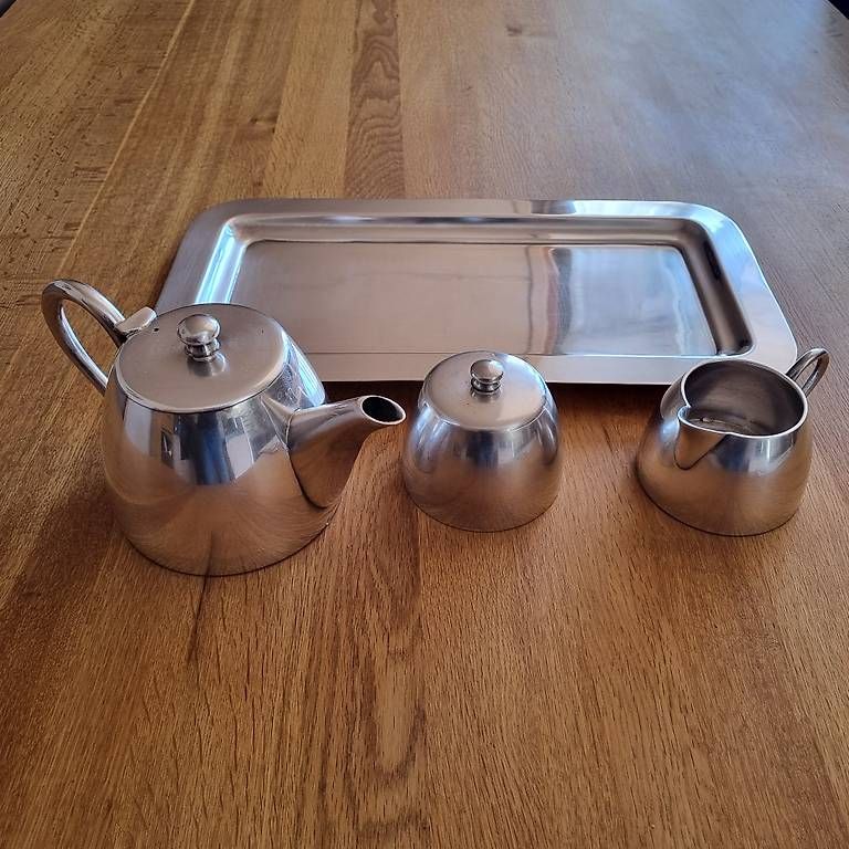 Set di piatti: Service à thé/café en argent – Usato da Gland venduto da Coyotte 1