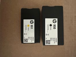 Neu Tintenpatrone original HP 950 schwarz / 951 gelb