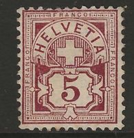 1882 : Ziffermuster Nr. 60A * KP 120.--