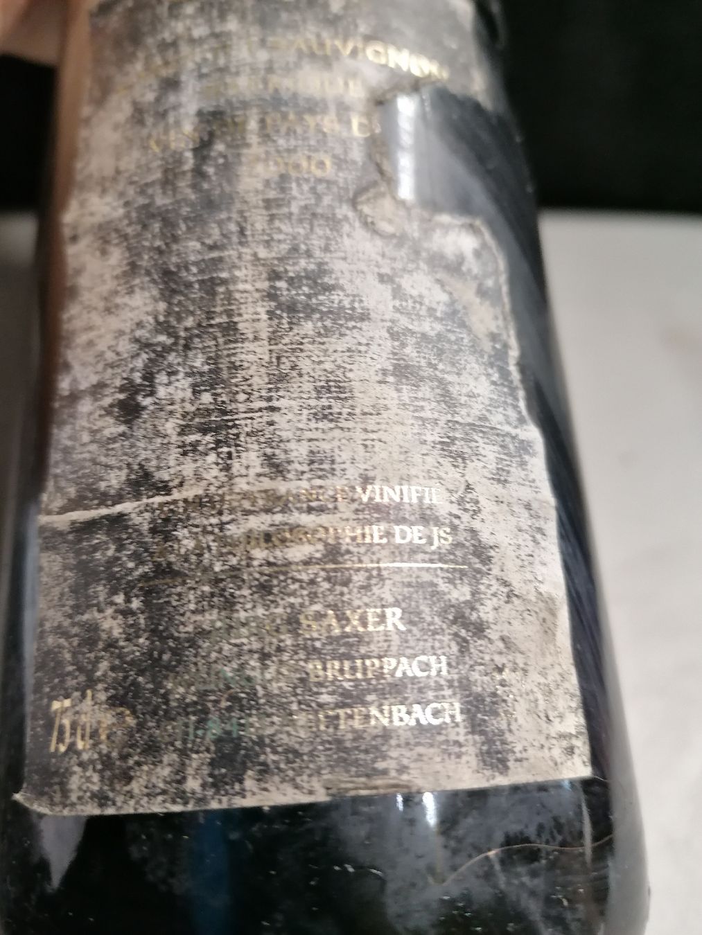 Vino: Vin rouge Jürg Saxer 2000 Cabernet Sauvignon – Nuovo (secondo la descrizione) da Genève venduto da Leboucheoreilles 3