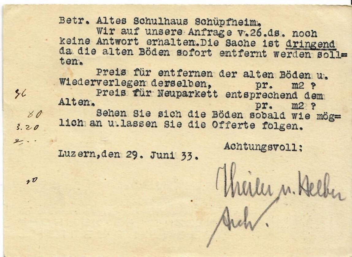 Tutti i francobolli: Postkarte Luzern  1933 – Usato da Hochdorf venduto da Ziegel-16 1