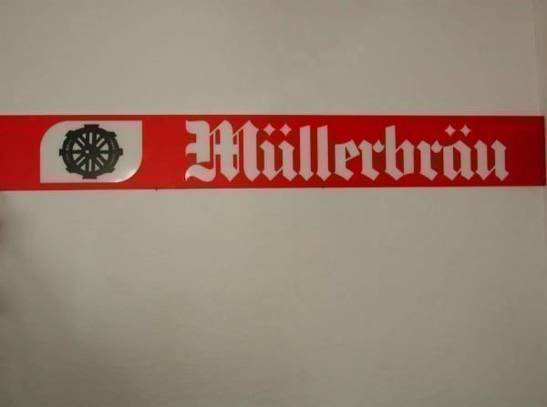 Insegne: Reklametafel Müller Bräu – Usato da Thun venduto da Fbchm
