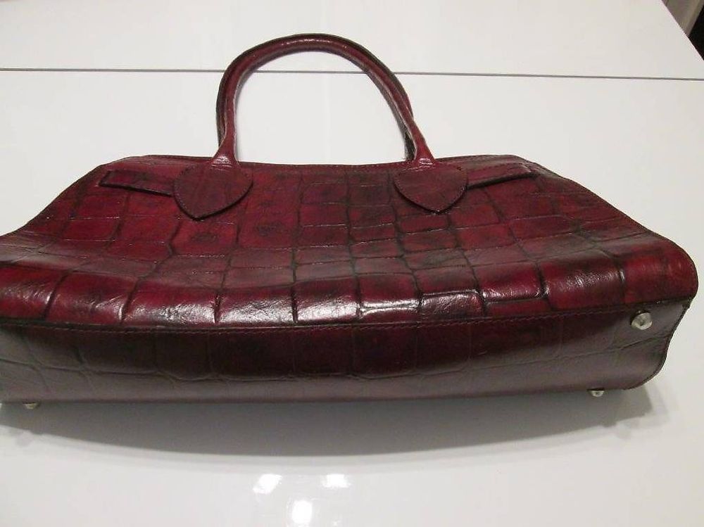 Taschen für Damen: Handtasche Marke Prüne weinrot 100% Leder (957-TMZ) – Gebraucht aus St. Gallen von patge 3