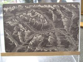 Albula Bahn RHB 1912 Bergün Filisur Postkarte  1