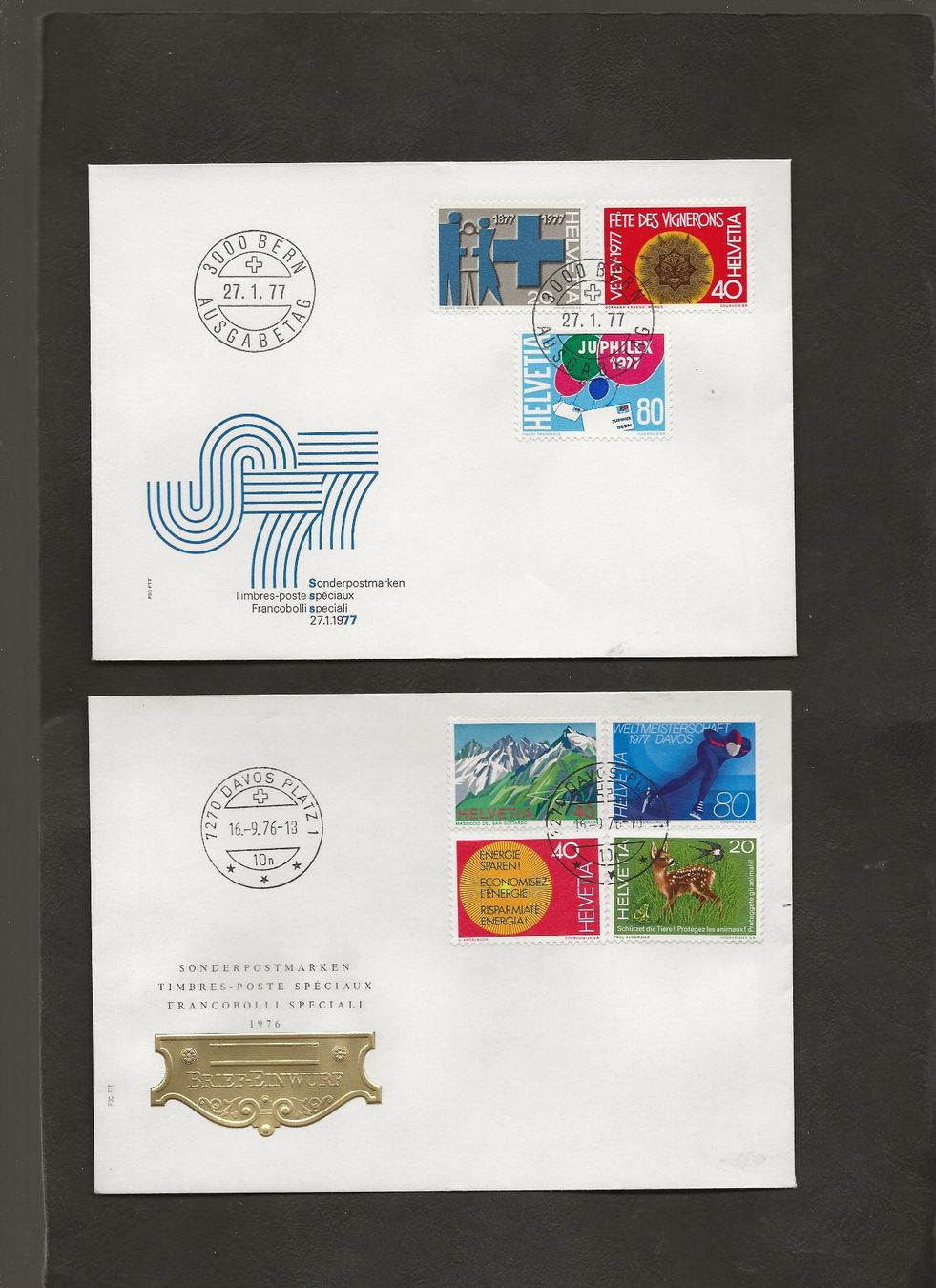 Tutti i francobolli: Schweiz 16 FDC 1976 bis 1979 – Usato da Au ZH venduto da xelagreb01 7