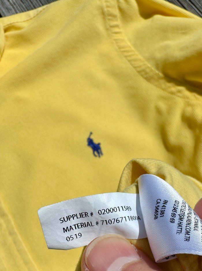 Ralph Lauren Camicie: Ralph Lauren Hemd Kord M Gelb – Usato da Männedorf venduto da LTMCS 7