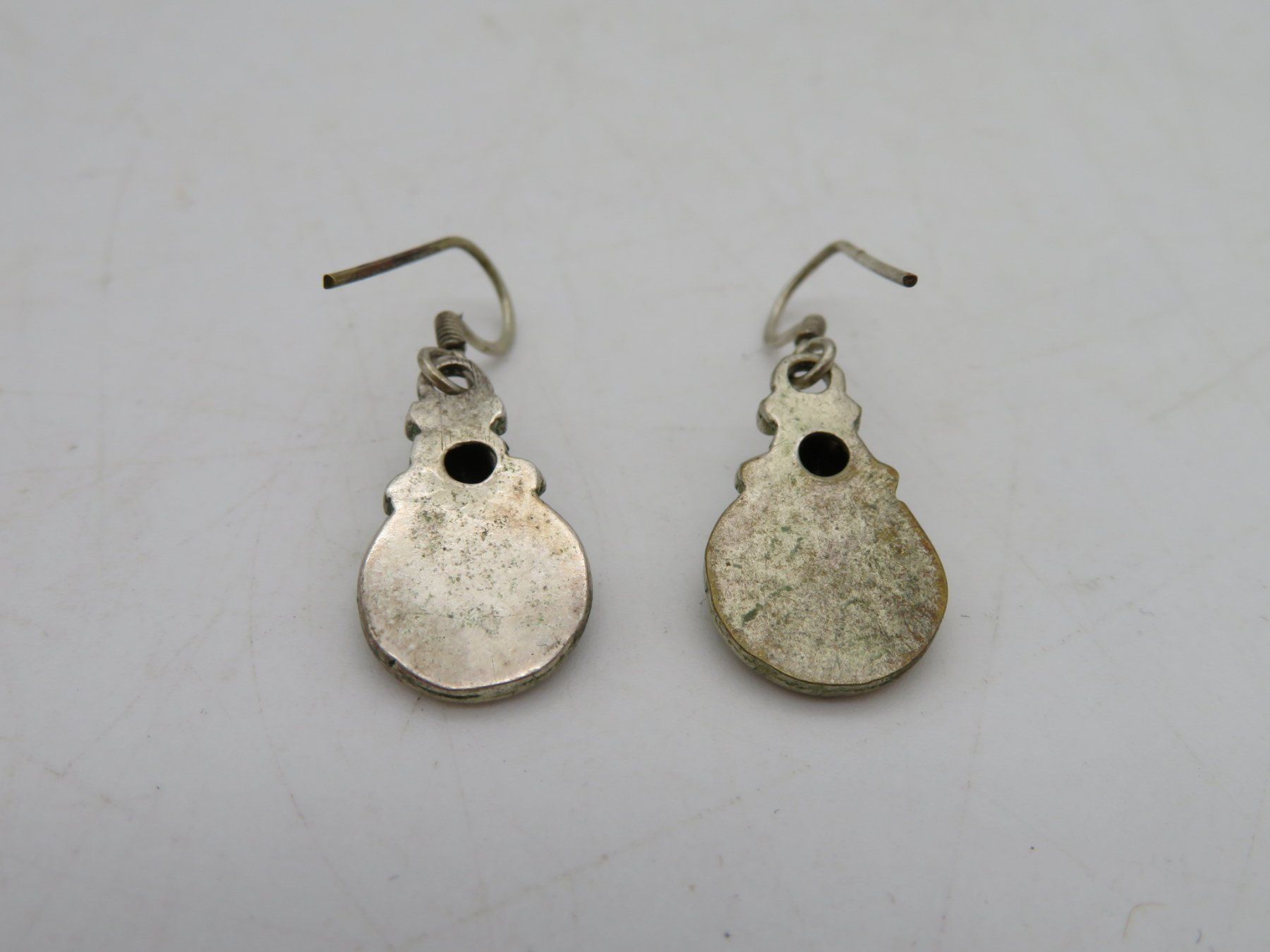 Ohrringe & -stecker: Vintage Silber Ohrhänger Ethno mit Onyx schwarz – Gebraucht aus Reinach BL von WBZ-Flohmarkt 7