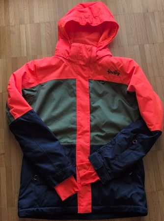 Skijacke Farbe lachs/grün/blau Grösse 176 gebraucht