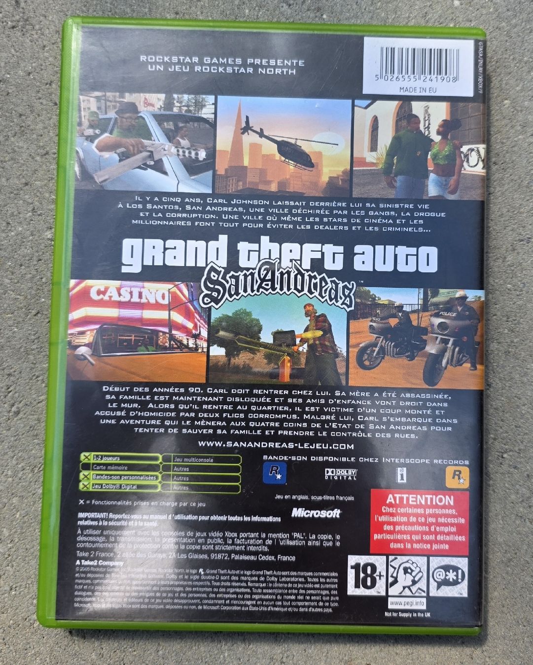 Giochi: GTA San Andreas, Xbox, défaut de lecture – Difettoso da Enney venduto da Firemond 1