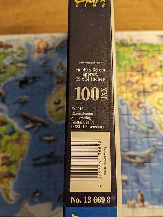 Ravensburger Puzzles: Ravensburger Puzzle - Tierische Weltkarte – D'occasion à Bonstetten par introwertyk 3