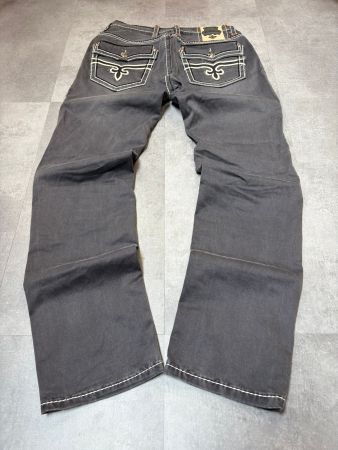 Vintage Rock Revival Straight Baggy Jeans - Grösse M/33