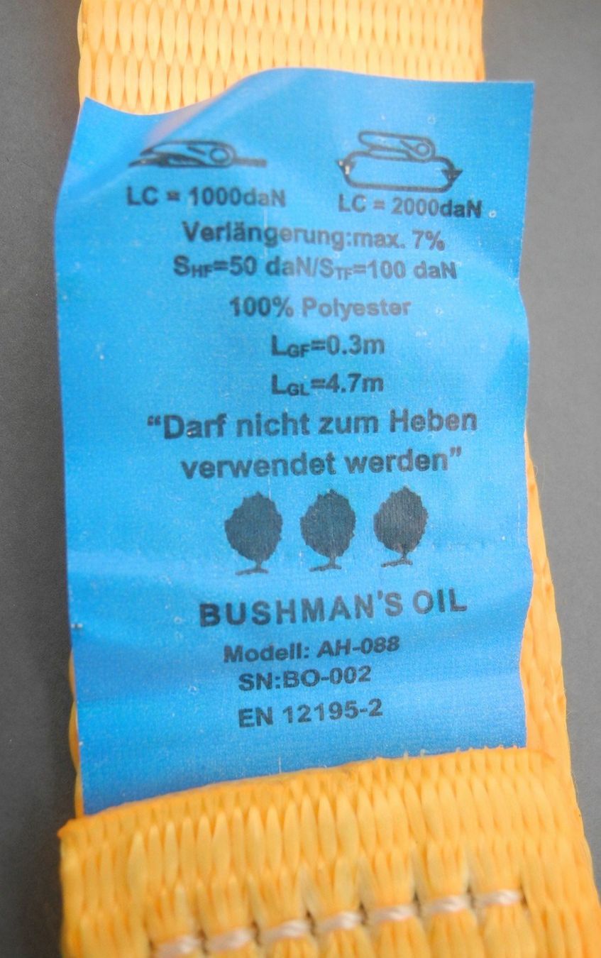 Tutti gli attrezzi: Spanngurt/Spannset mit Haken 2 T x 5 M – Nuovo e nell'imballaggio originale da Kottwil venduto da Crazyrolf 2