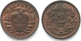 Schweiz 2 Rappen 1931 Bronze ERHALTUNG! unz-