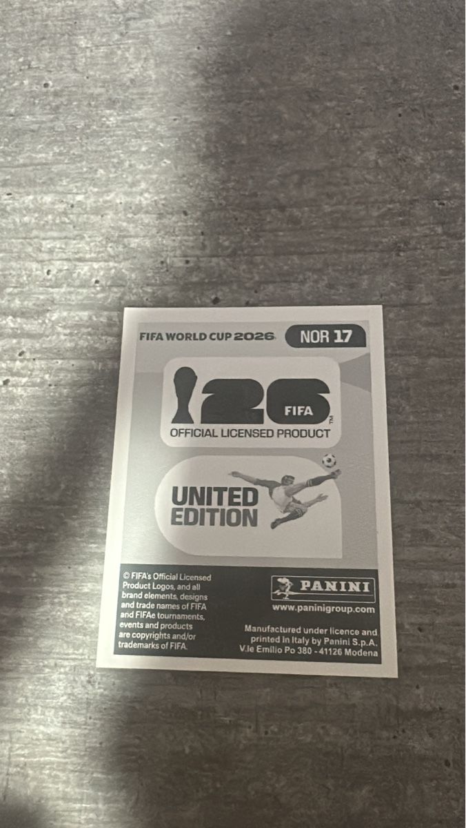 Panini Carte collezionabili: NOR 17 , FIFA WORLD CUP 2026 – Nuovo (secondo la descrizione) da Frauenfeld venduto da 1PegPeg1 1