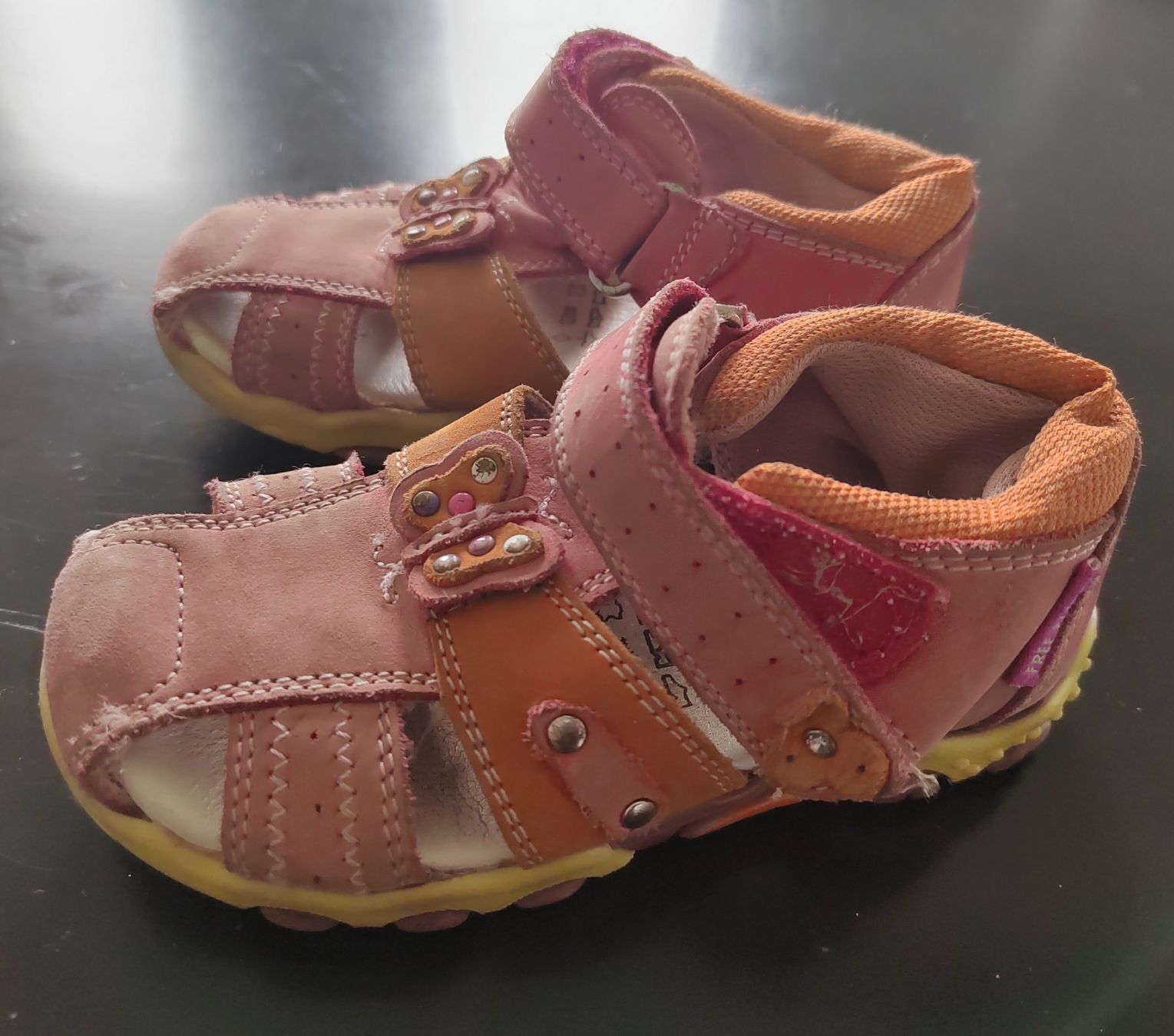 Scarpe per ragazze: Sandalen Bären-Schuhe, echt, Leder, Grösse 24 – Usato da Einsiedeln venduto da pattymary 3