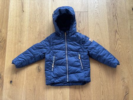 Kinder Daunenjacke Reima dunkelblau Grösse 104 gebraucht