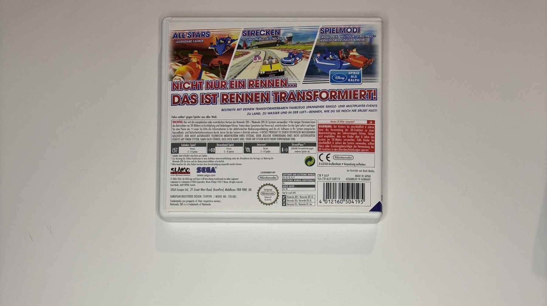 Giochi: 3DS - Sonic & All-Stars Racing Transformed – Usato da Allschwil venduto da Bullach 2