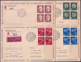 1917-1987, 2 Alben mit 220 meist gute PJ-BELEGEN +KARTEN!