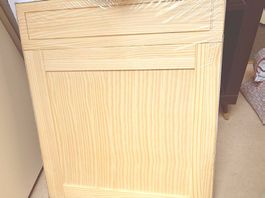 Lot 13 façades portes cuisine bois pin brut NEUVES EMBALLÉES