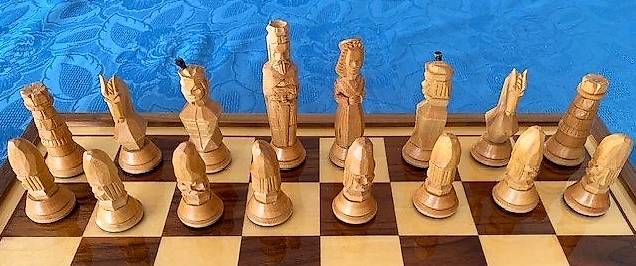 Giochi: Schach, handgeschnitzt – Usato da Kaiserstuhl AG venduto da Lob 2