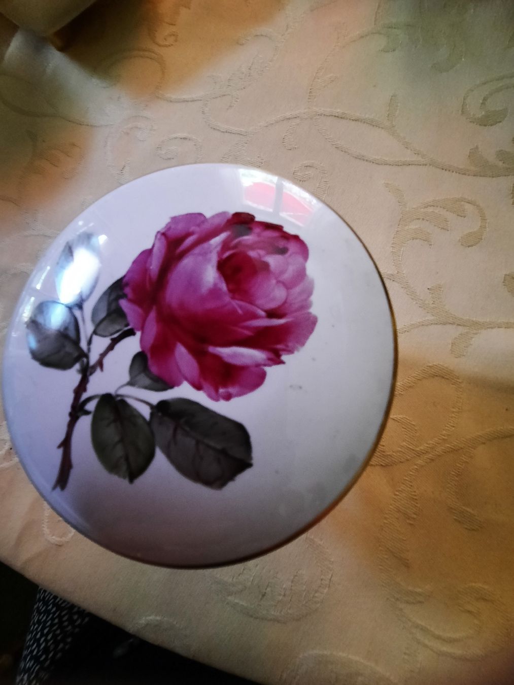 Zuckerdosen: handgemaltes Rosendöschen – Gebraucht aus Busswil BE von balu37 7