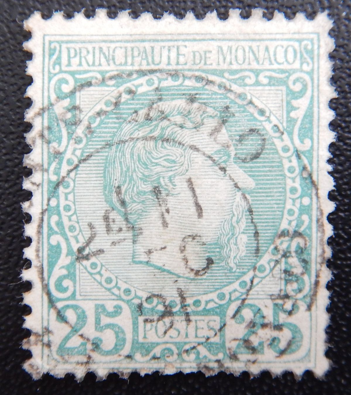 Alle Briefmarken: Monaco Kat. 6 gest. 1885 Kat. 80 Euro – Gebraucht aus Zürich von Muehlekauf