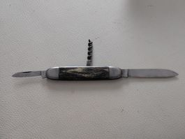Taschenmesser Rostfrei mit Korkenzieher gebrauchter Zustand