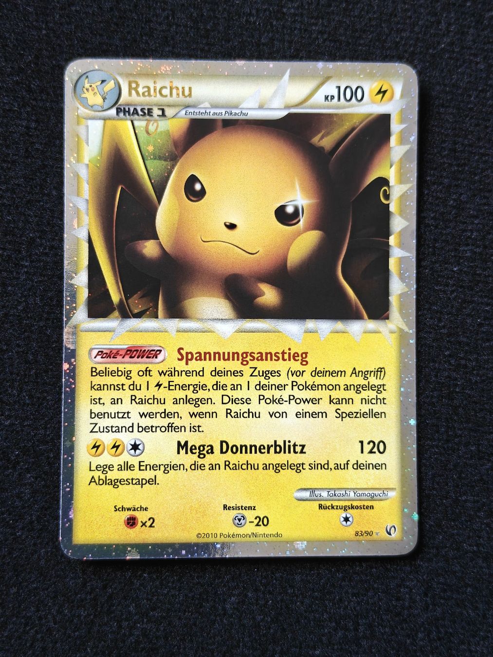 Pokémon Carte collezionabili: Raichu 83/90 holo DE – Usato da Schaffhausen venduto da Chingy_