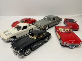 6x 1:24 Modelle für Bastler,BMW,Rolls Royce,Mercedes,Ferrari