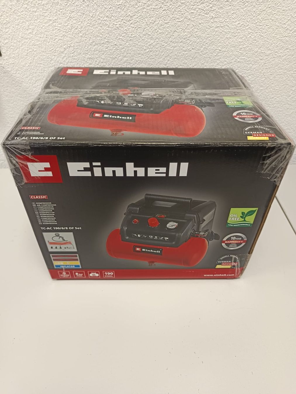 Einhell Compresseurs: Neuer Einhell Druckluftkompressor 6 Liter 8 bar. – Neuf avec emballage d'origine à Buchs SG par sem_vd5r