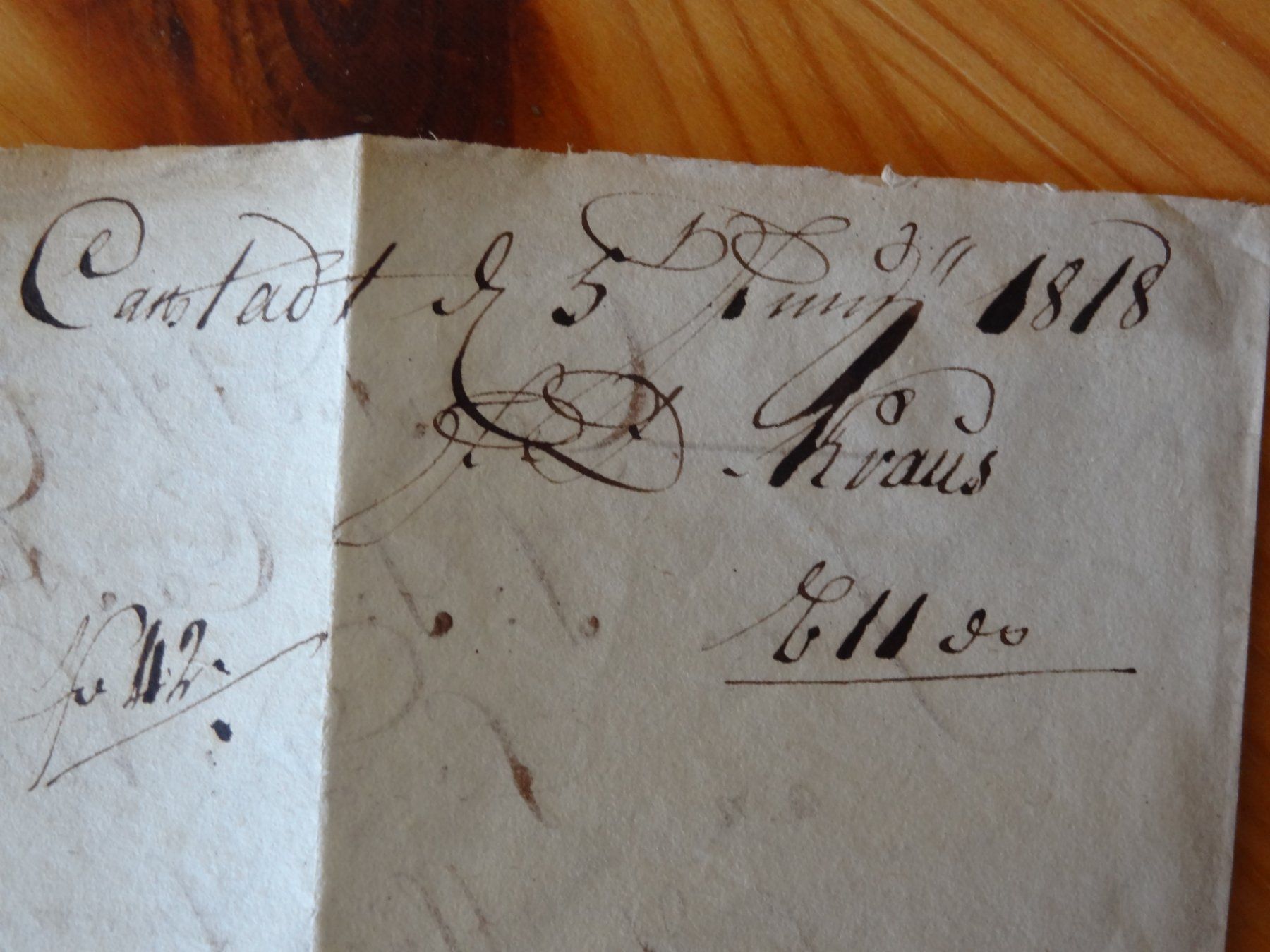 wow 1818 J.J. Castell & Comp. (Bankier Händler9 Brief (Gebraucht) in ...