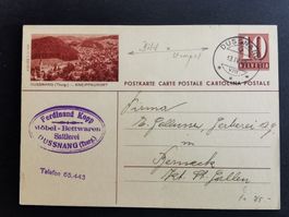 Bildpostkarte  Dussnang  Thurgau  1942  BSU