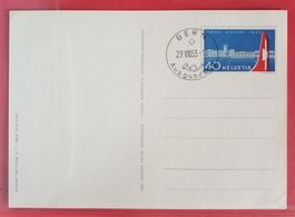 BW8) FDC 1953, Flughafen ohne Adresse Kt. 110.-