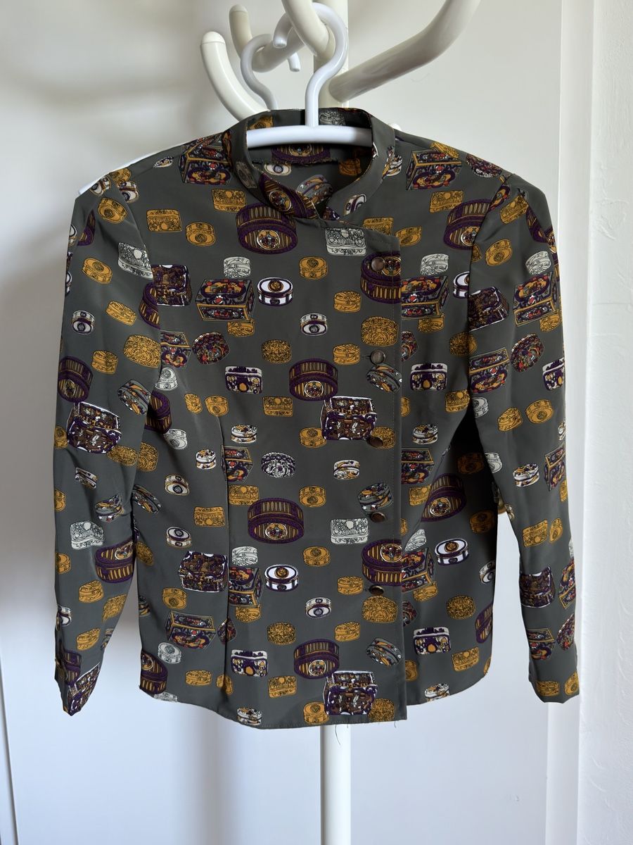 Camicette: Bluse Uniformstil, Unikat, massgeschneidert, Gr.34 – Usato da Au ZH venduto da swissmatchpoint