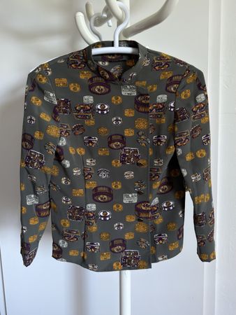 Bluse Uniformstil, Unikat, massgeschneidert, Gr.34