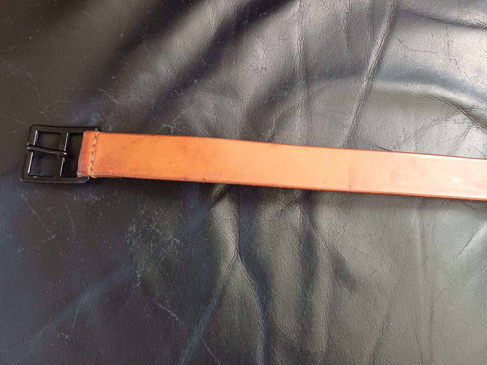 Schweizer Armee Gürtel: Ledergürtel, Grösse 110 cm,von 1989 Schweizer Armee – Gebraucht aus Ebersecken von Napf08 2