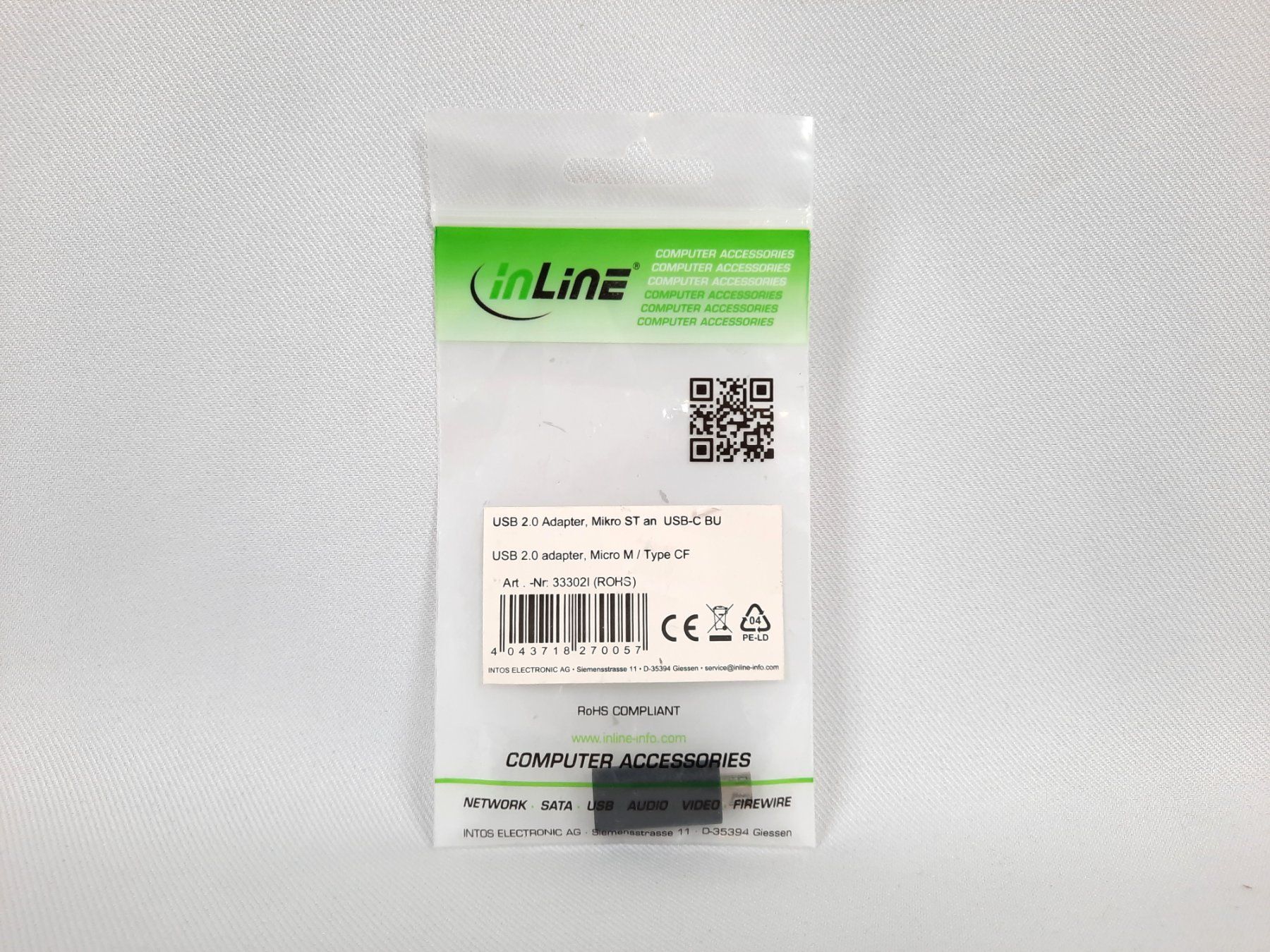 Unità & Adattatore: INLINE USB 2.0 Adapter Micro-USB auf USB-C – Nuovo (secondo la descrizione) da Beinwil am See venduto da Restwert_Beinwil