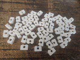 lego 3700 lot de 60 pièces White Technic, Brick 1 x 2