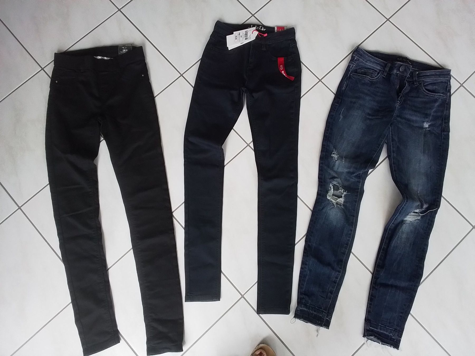 Pantaloni: 3 Paar  NEUE Hosen Gr.34 – Nuovo e nell'imballaggio originale da Heimberg venduto da sunny1970