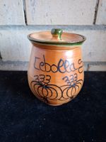 Zwiebeltopf Keramik, Vintage Stil, Herbstdeko, Orange