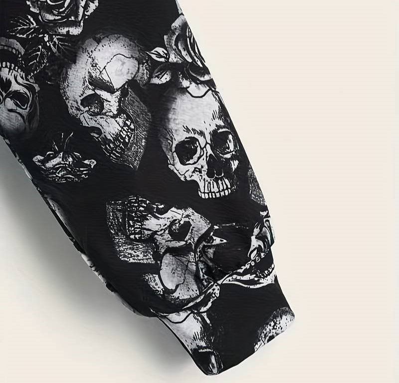 Pullover & Sweatshirts: 🖤👻 Stylischer Kapuzenpullover mit Skullmuster 🌹💫 – Neu und originalverpackt aus Saland von Chi4 3