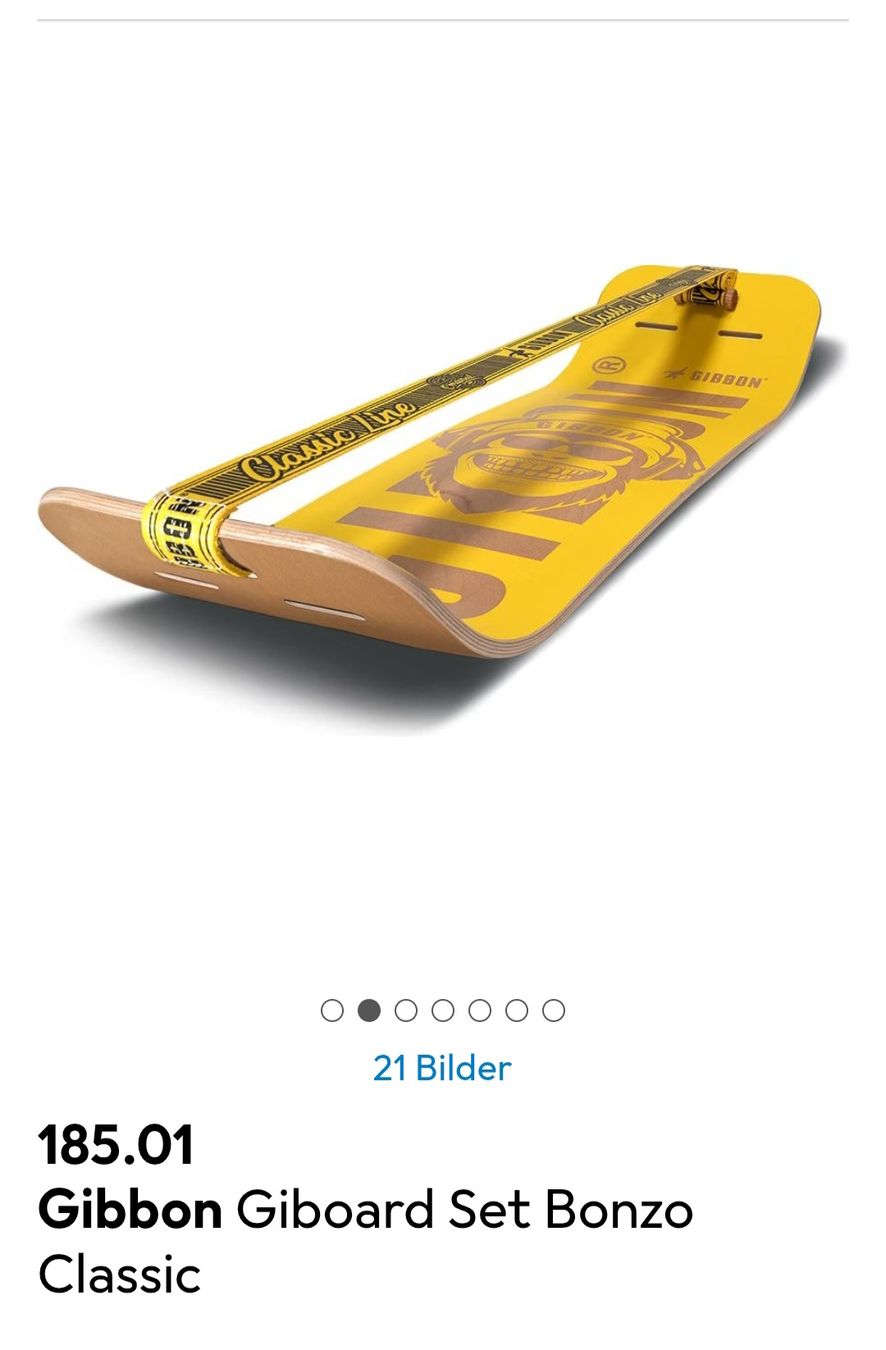 Slackline: Giboard Set Bonzo Classic NEU – Nuovo e nell'imballaggio originale da Zürich venduto da ann_6j7t 4