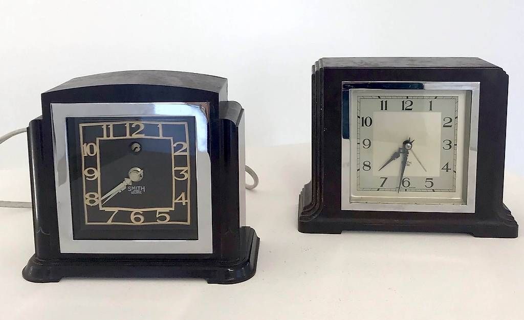 Stand- & Wanduhren: 2 horloges en bakelite de la marque Smith Sectric – Defekt aus bursins von silversurfer1972