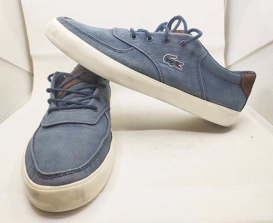 Scarpe da uomo: Baskets Lacoste en tissu bleu, taille 42 – Usato da Villeneuve VD venduto da GREEDIX 3