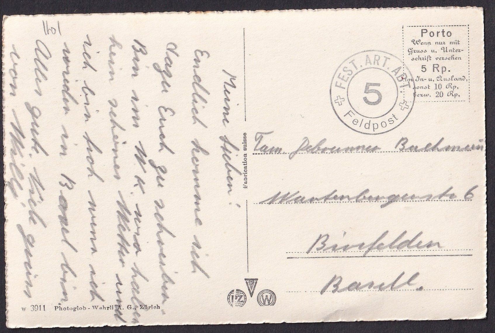 Cartoline postali: Schöllenenbahn mit Reussfall bei Göschenen Feldpoststempel – Usato da Olten venduto da clotaldi 1