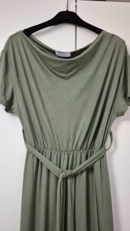 Abito lungo estivo verde militare, taglia S/M