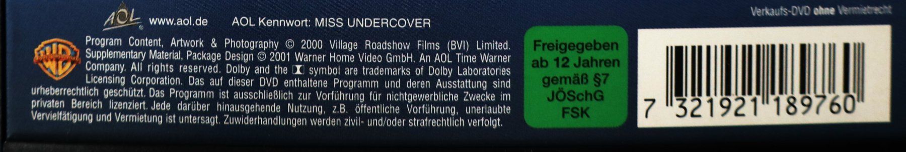 Tutti i DVDs: MISS UNDERCOVER – Usato da Riedikon venduto da gra_r5w8 4