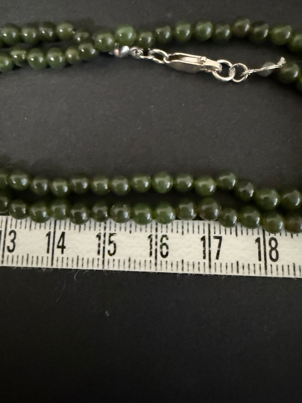 Colliers: Echte Jade Kette mit Silber Verschluss 925 – D'occasion à Spiegel b. Bern par Rogger72 4