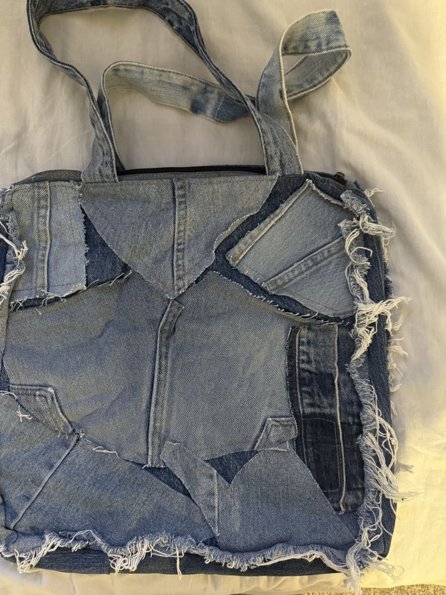 Taschen: Denim Tote Bag, Handmade, Patchwork Style – Neu (gemäss Beschreibung) aus Wädenswil von nas_2bmh 1